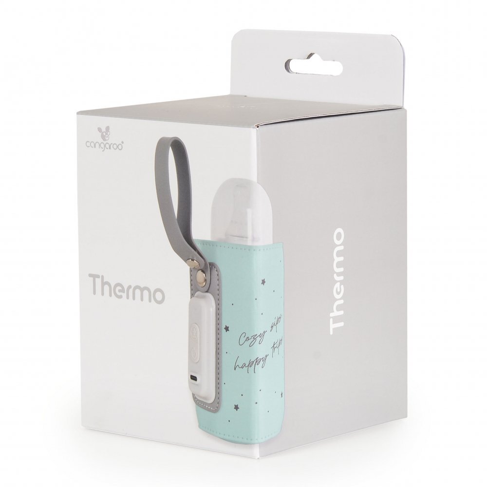 CANGAROO Incalzitor portabil pentru biberoane Thermo Mintdesign compactincarcare mufa tip Cmaterial PU flexibil de inalta calitate