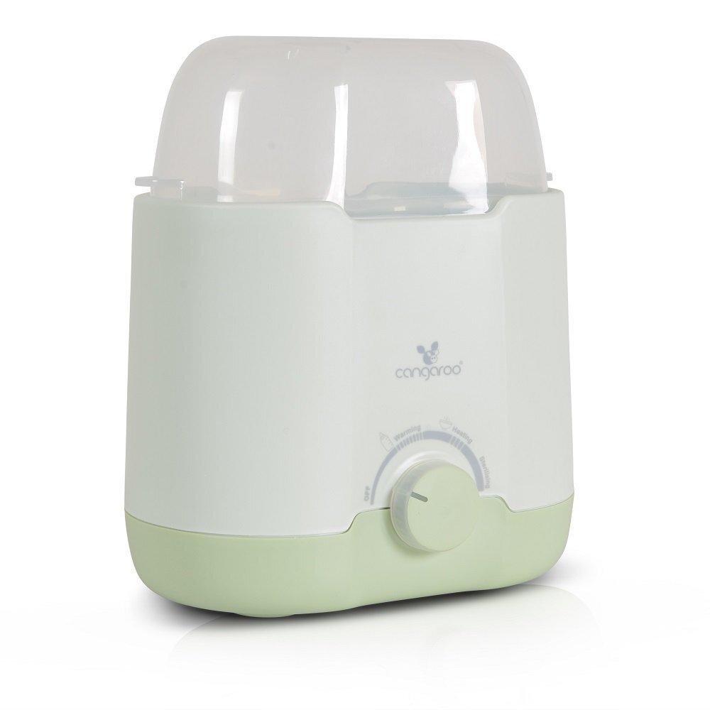 CANGAROO Incalzitor si sterilizator electric 2 in 1 pentru sticlebiberoane cu oprire automata si functie gatire cu aburi Bollente Green
