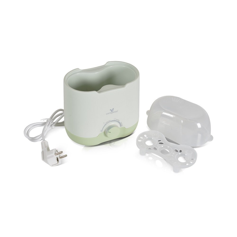 CANGAROO Incalzitor si sterilizator electric 2 in 1 pentru sticlebiberoane cu oprire automata si functie gatire cu aburi Bollente Green