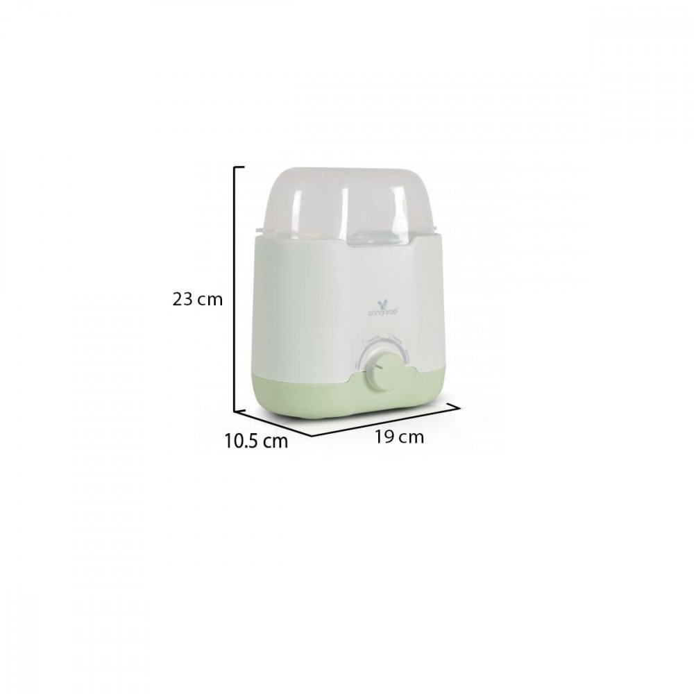 CANGAROO Incalzitor si sterilizator electric 2 in 1 pentru sticlebiberoane cu oprire automata si functie gatire cu aburi Bollente Green