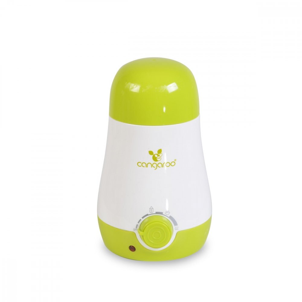 CANGAROO Incalzitor si sterilizator electric pentru biberoane BabyUno 3in1 Greenpermite incalzire biberoane si borcanaseFunctiioprire automatasterilizareincalzireaburire fructelegume