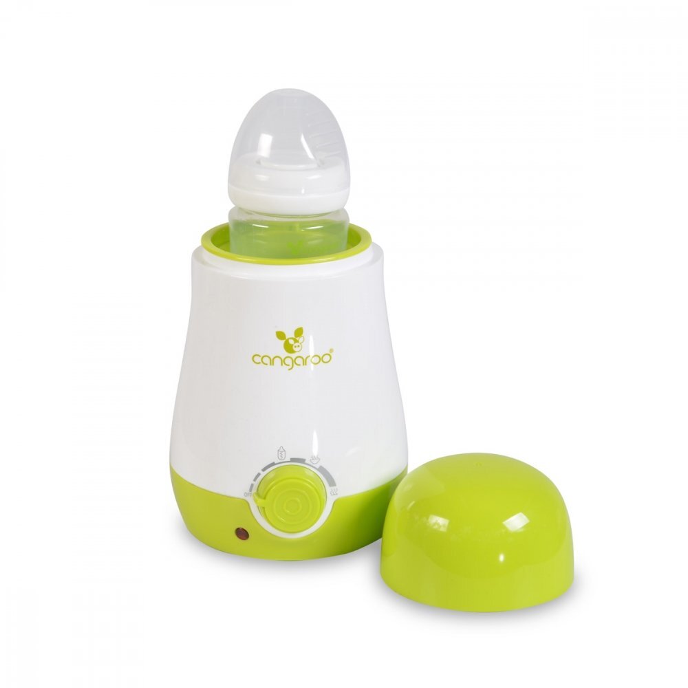 CANGAROO Incalzitor si sterilizator electric pentru biberoane BabyUno 3in1 Greenpermite incalzire biberoane si borcanaseFunctiioprire automatasterilizareincalzireaburire fructelegume