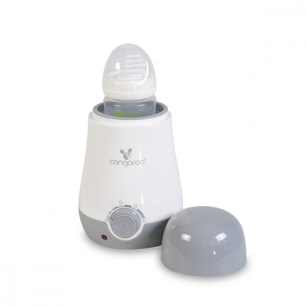 CANGAROO Incalzitor si sterilizator electric pentru biberoane BabyUno 3in1 Greypermite incalzire biberoane si borcanaseFunctiioprire automatasterilizareincalzireaburire fructelegume