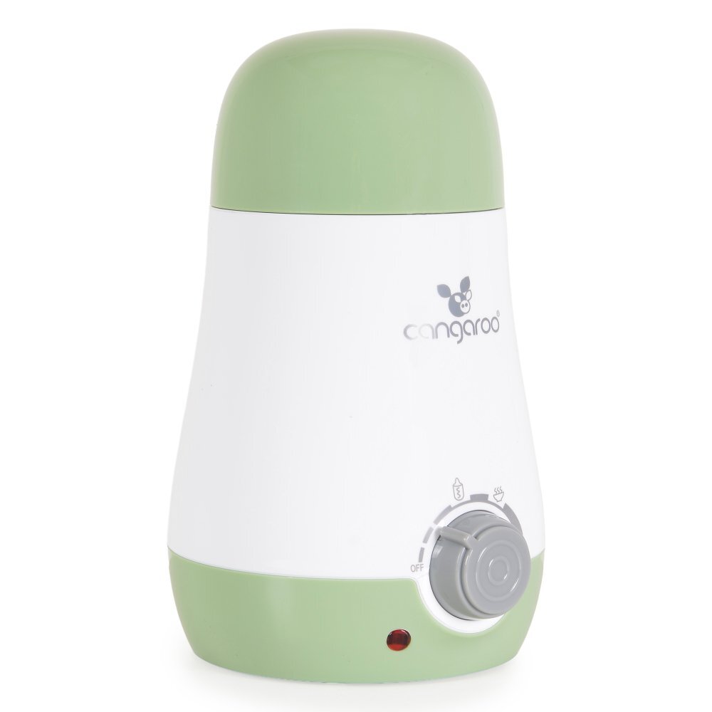 CANGAROO Incalzitor si sterilizator electric pentru biberoane BabyUno 3in1 Verde deschispermite incalzire biberoane si borcanaseFunctiioprire automatasterilizareincalzireaburire fructelegume