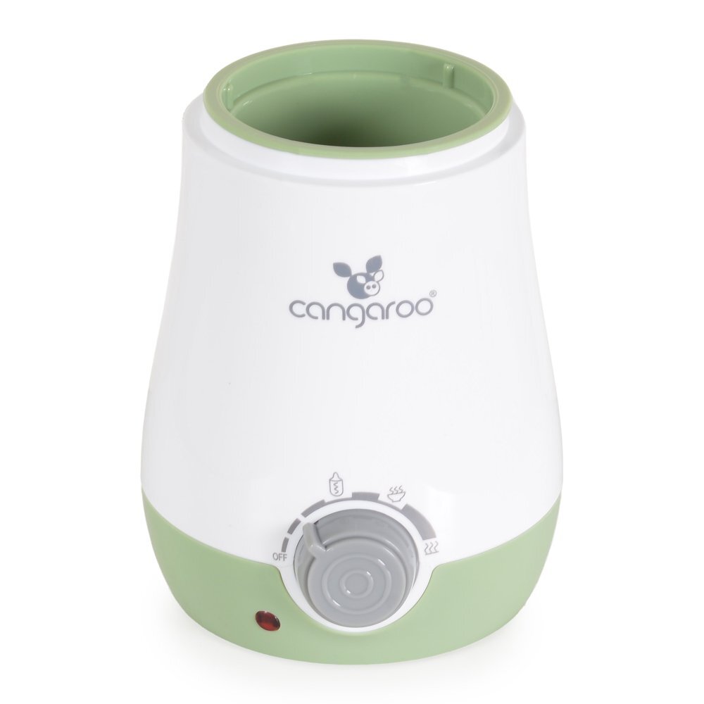 CANGAROO Incalzitor si sterilizator electric pentru biberoane BabyUno 3in1 Verde deschispermite incalzire biberoane si borcanaseFunctiioprire automatasterilizareincalzireaburire fructelegume