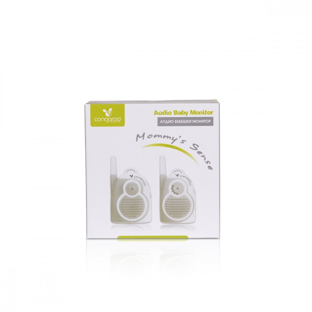 CANGAROO Interfon audio Mommys Sense GreyIndicator de baterie scazutaReceptor portabilRaza de actiune 1.3 km - chiar in afara casei
