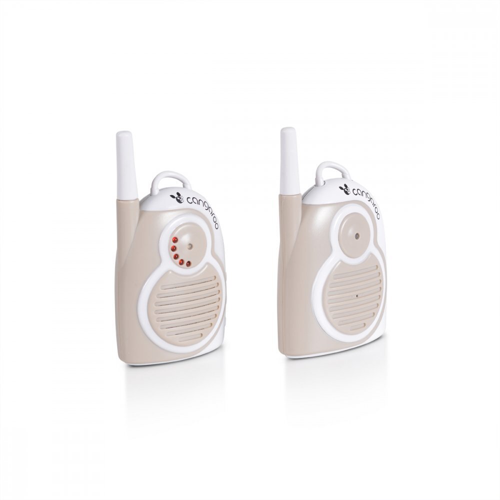 CANGAROO Interfon audio Mommys Sense KhakiIndicator de baterie scazutaReceptor portabilRaza de actiune 1.3 km - chiar in afara casei