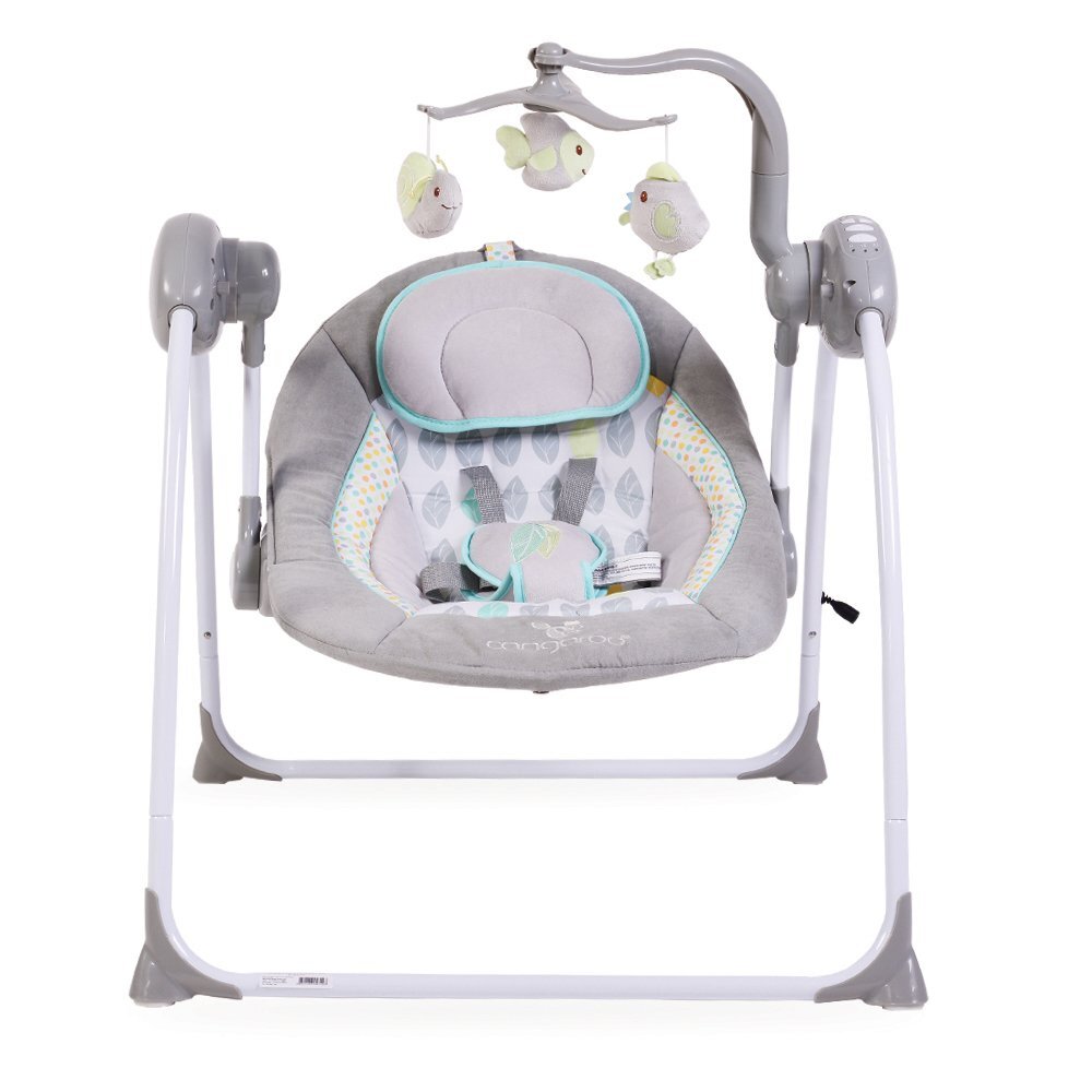 CANGAROO Leagan electric cu conectare la priza Baby Swing+ Grey