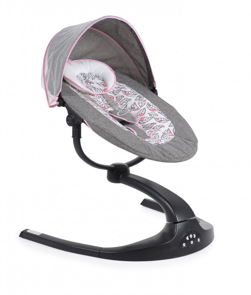 CANGAROO Leagan electric cu conectare la priza cu telecomanda si sezut rotativ Meira Pink