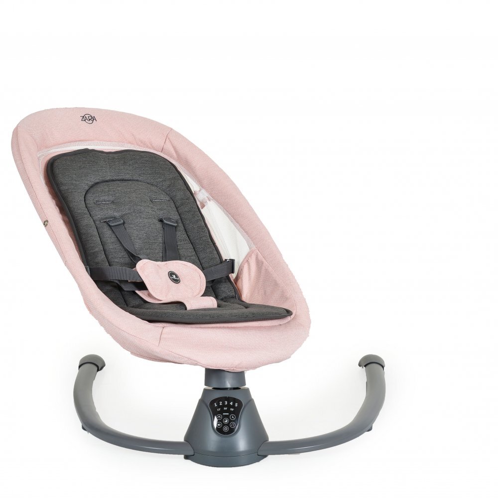 CANGAROO Leagan electric pentru bebelusi cu telecomanda si senzor de miscare Zara Pink