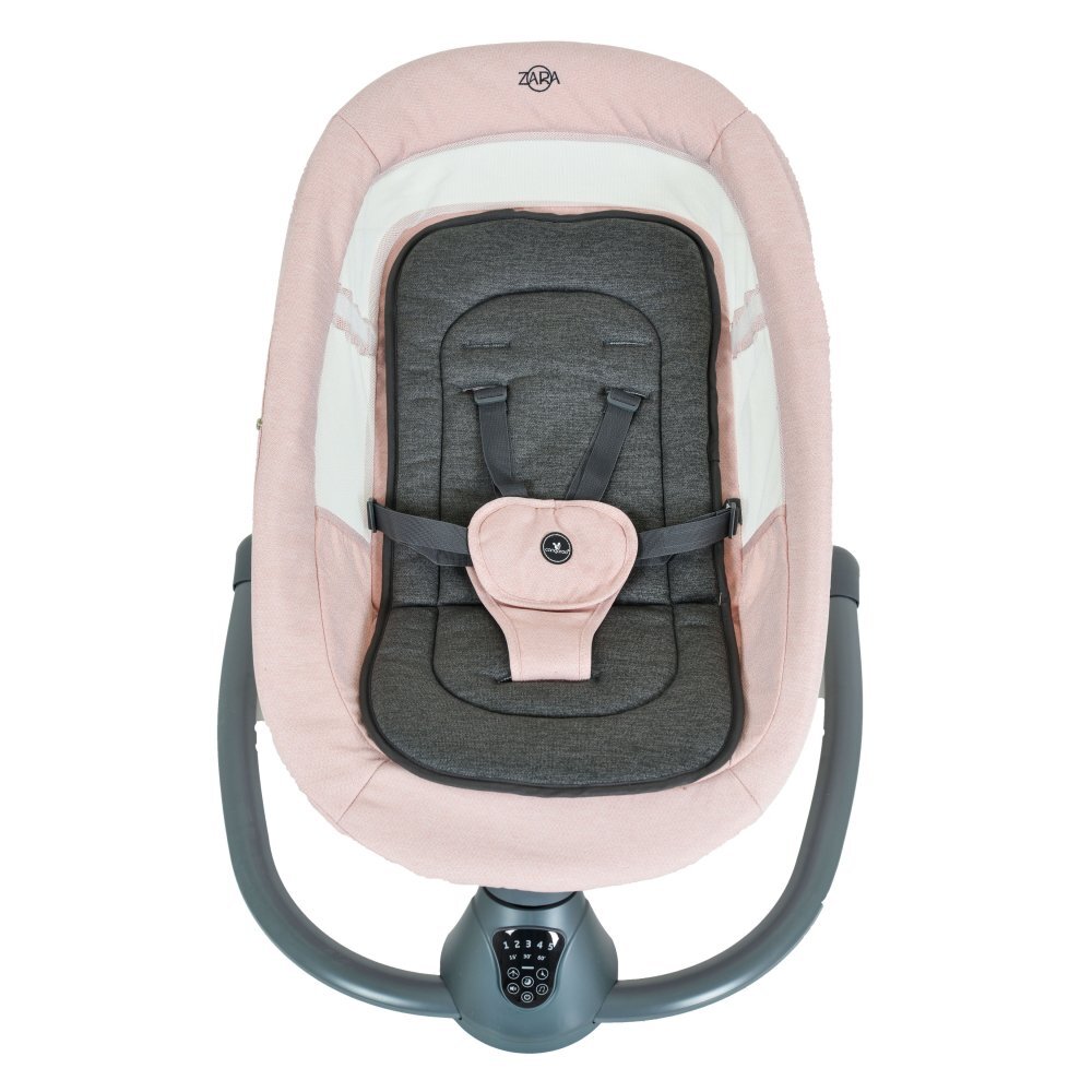 CANGAROO Leagan electric pentru bebelusi cu telecomanda si senzor de miscare Zara Pink