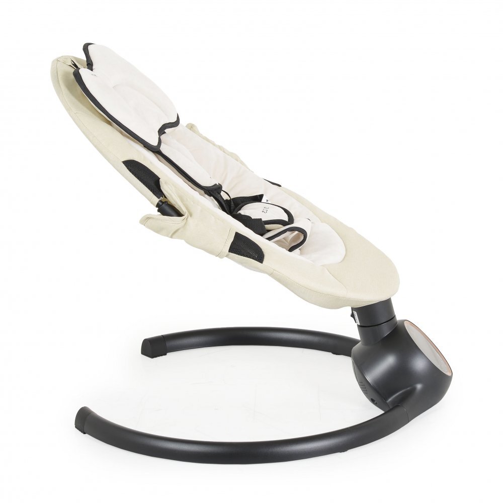 CANGAROO Leagan electric pentru bebelusi Prestige Beige cu telecomandasenzor miscare5 viteze de leganarecronometru bluetoothpernutabaldachin cu jucarii si plasa insectehusa detasabilacentura sigurantaadaptor inclus