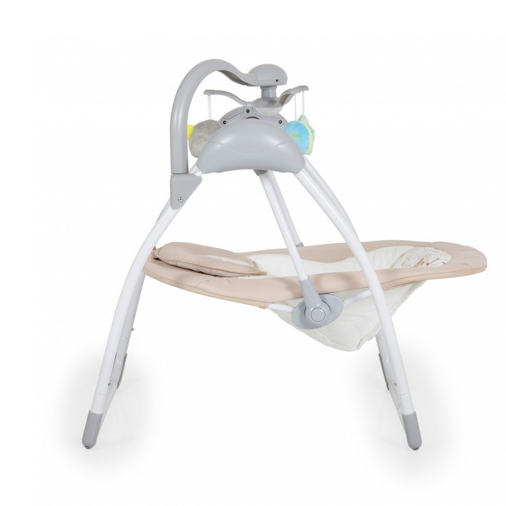 CANGAROO Leagan electric pliabil cu telecomanda si carusel Jessica Beige