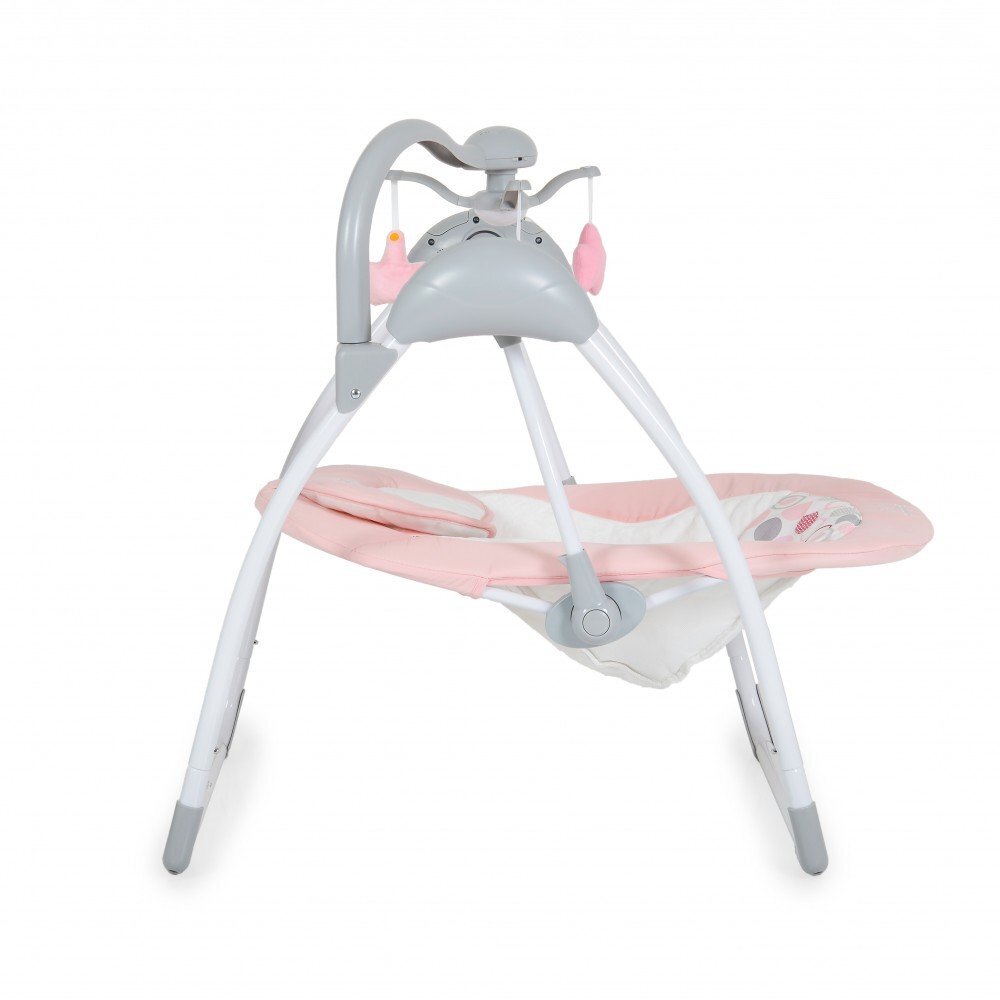 CANGAROO Leagan electric pliabil cu telecomanda si carusel Jessica Pink