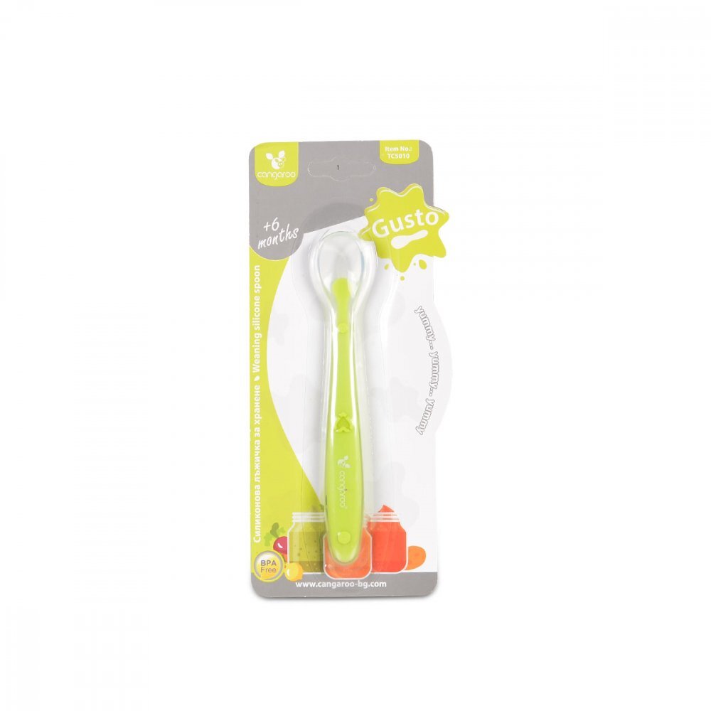CANGAROO Lingurita copii Spoon Gusto din silicon moalefara Bpavarsta 6 luni+