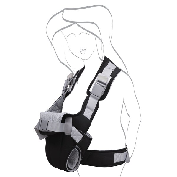 CANGAROO Marsupiu 6 pozitii Carry Go 2 Black
