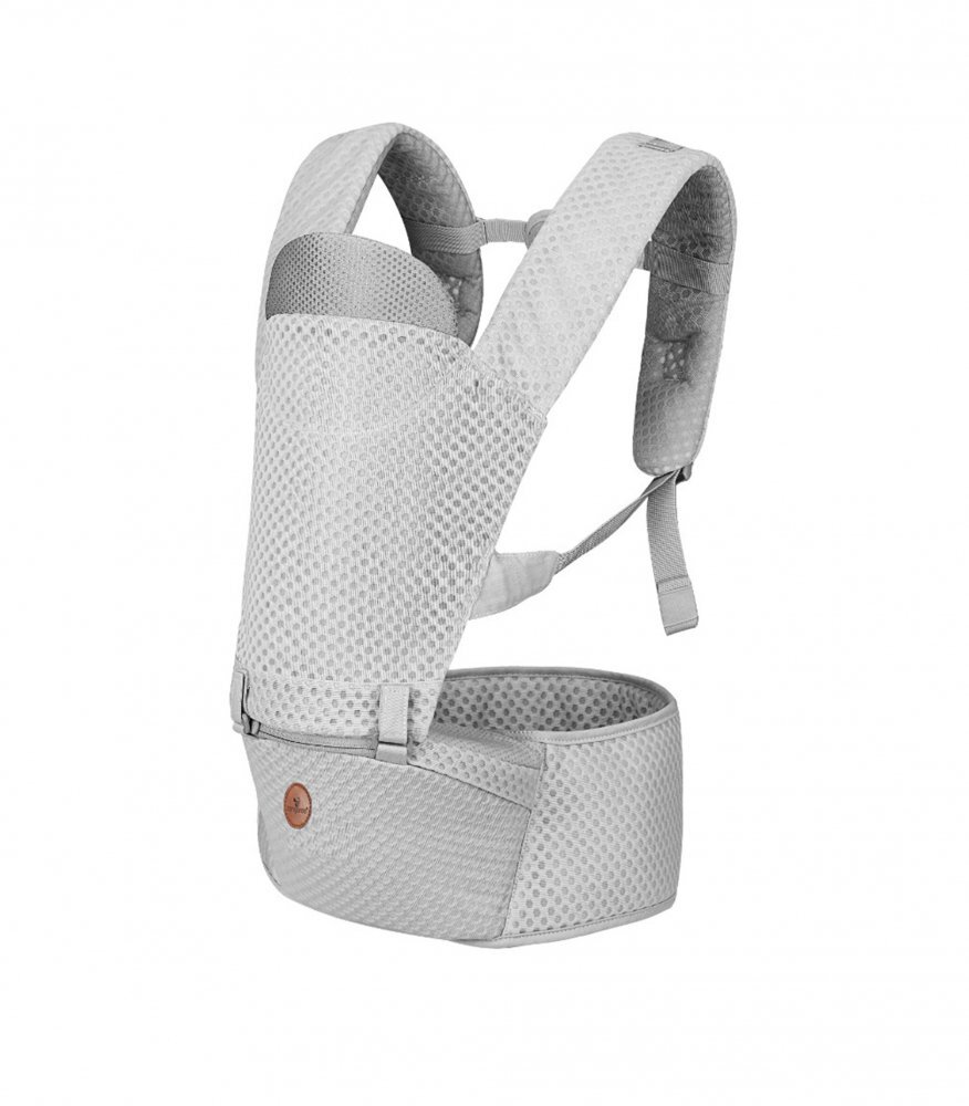 CANGAROO Marsupiu ergonomic pentru bebelusi cu baza rigida Mistral Grey