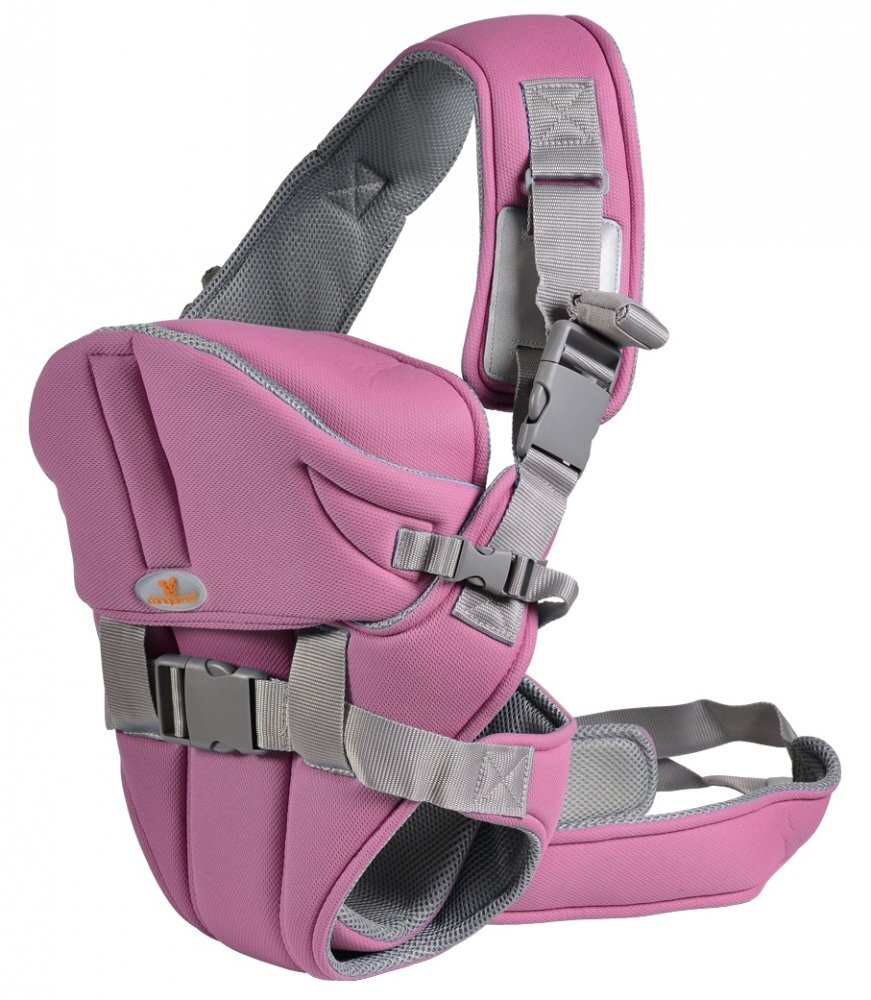 CANGAROO Marsupiu pentru bebelusi Carry Go 2 New Pink cu protectie cap4 pozitii de purtarede la 3.6kg pana la 13kgcenturi de prindere reglabile