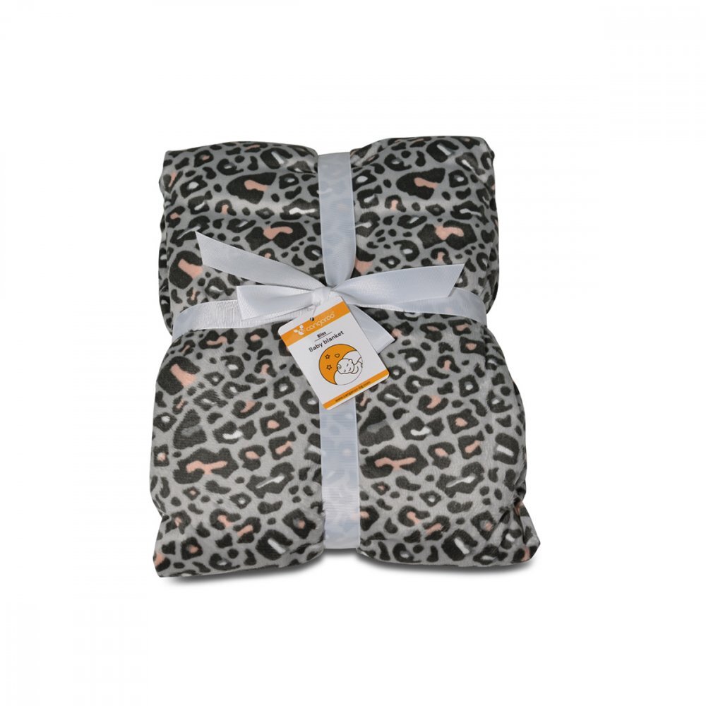 CANGAROO Paturica calduroasa pentru bebelusi Bliss 75x105cm cu doua fete in cutie cadou