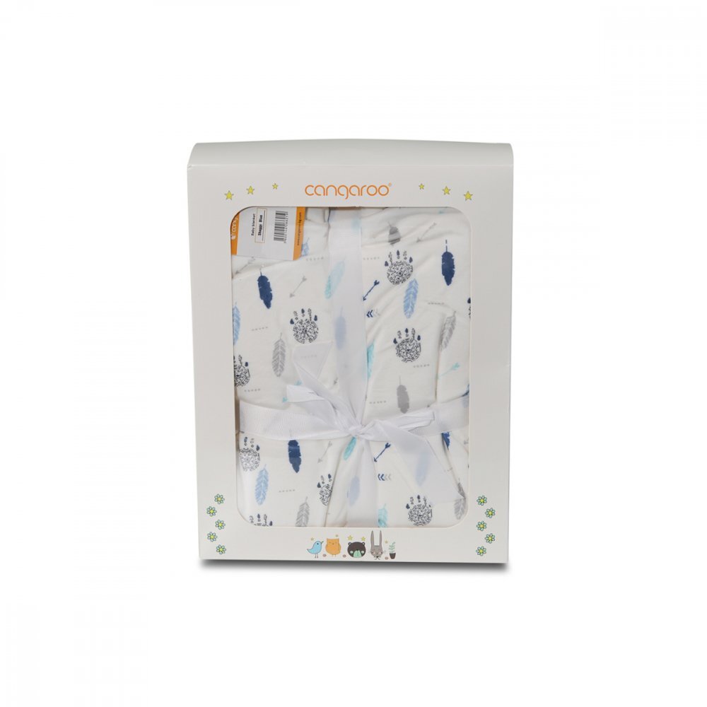 CANGAROO Paturica cu doua fete 75 x 105 cm Shaggy Blue