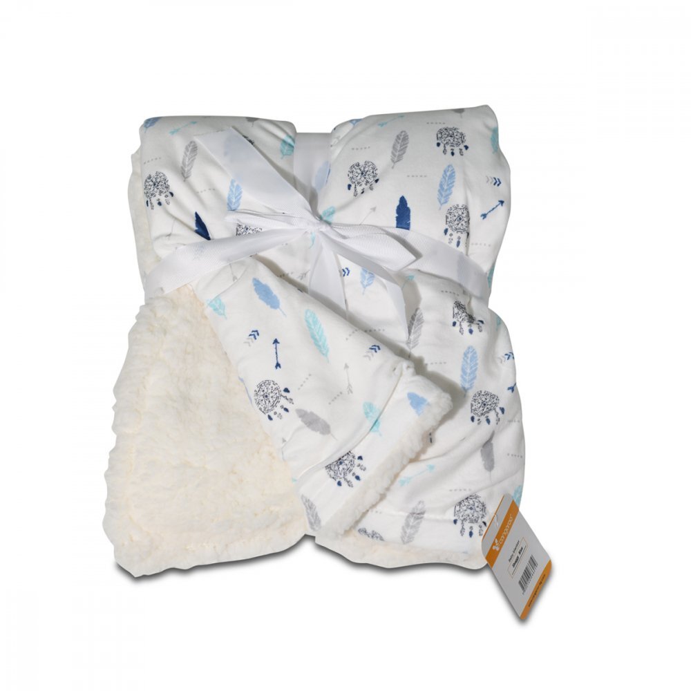 CANGAROO Paturica cu doua fete 75 x 105 cm Shaggy Blue