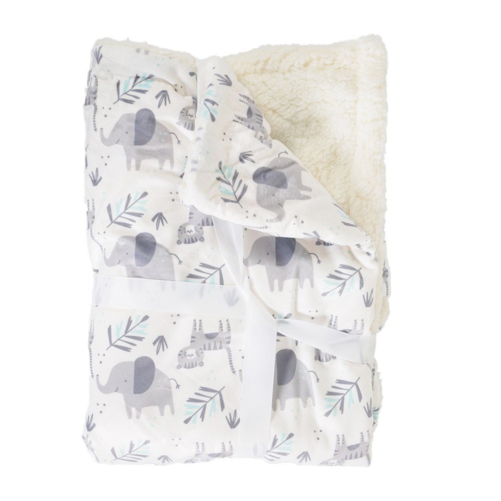 CANGAROO Paturica cu doua fete 75 x 105 cm Shaggy Grey