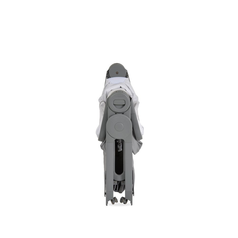 CANGAROO Patut Co-Sleeper pliabil Cozy Gri cu laterala culisanta saltea inclusa functie anti reflux 5 nivele de reglare a inaltimii roti cu frana recomandat de la nastere pana la 9 kg