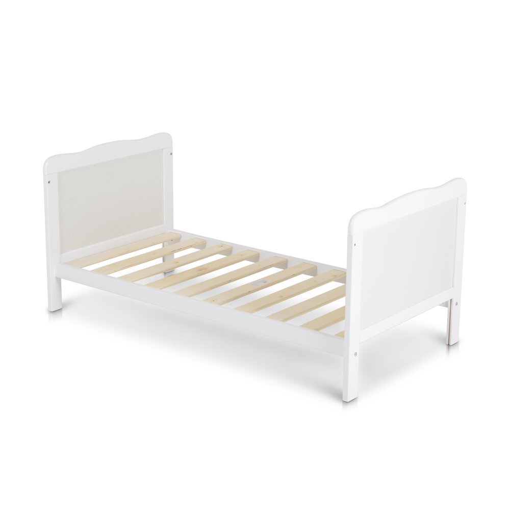 CANGAROO Patut din lemn Albero Alb multifunctional transformabil in patut junior dimensiune 120x60 cm