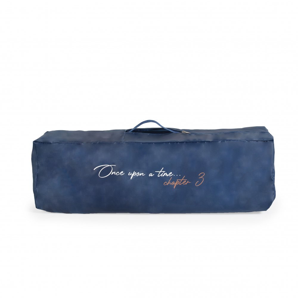 CANGAROO Patut pentru copii Once upon a time L3 Jeans pliabil cu 2 nivele roti usita cu fermoar masuta de infasat carusel geanta de transport