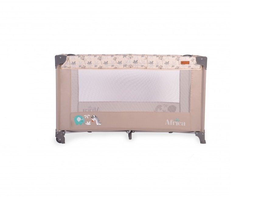CANGAROO Patut pliabil Africa beige cu un nivel usita cu fermoar geanta de transport si saltea incluse