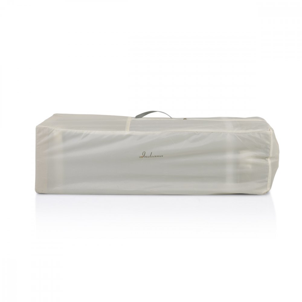 CANGAROO Patut pliabil de calatorie 3in1 Indiana Pink cu 2 nivele laterala culisanta organizator haine cu 4 compartimente segmente plasa de ventilatie geanta accesorii saltea si carusel