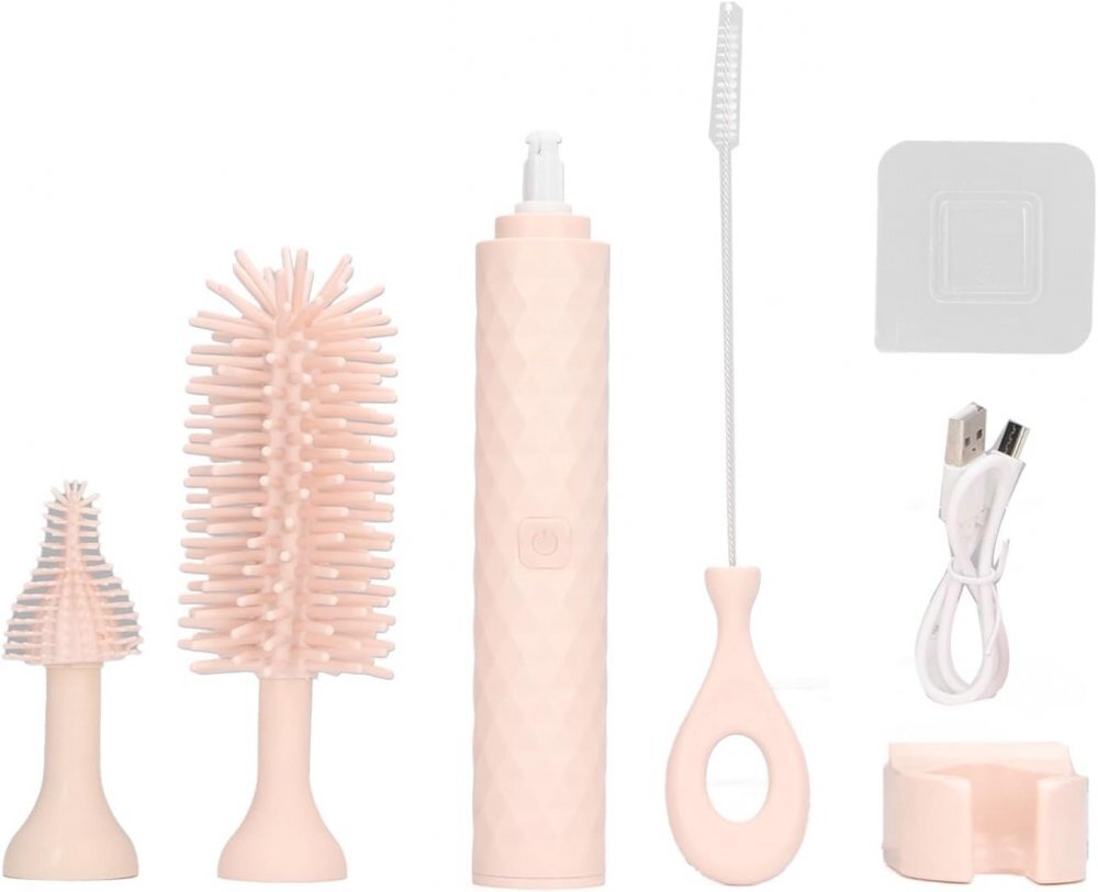 CANGAROO Perie electrica 2in1cu acumulator pentru biberoane Pink