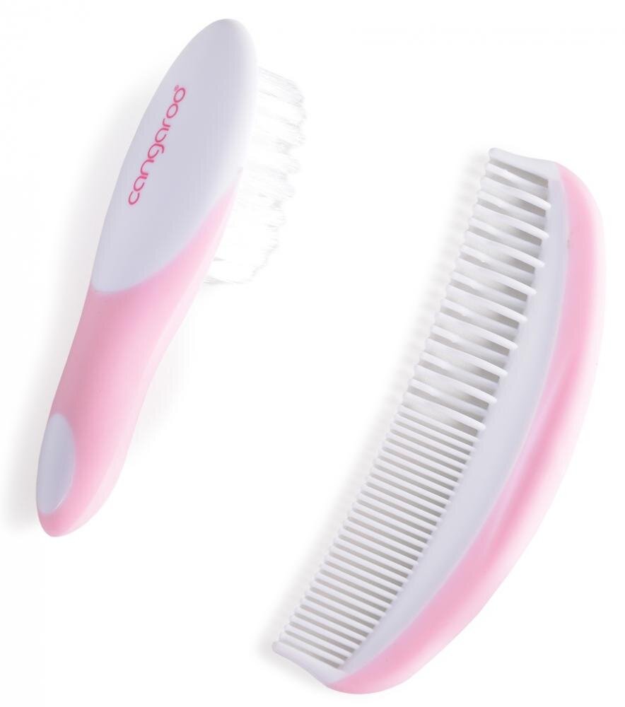 CANGAROO Perie si pieptan pentru bebelus Pink