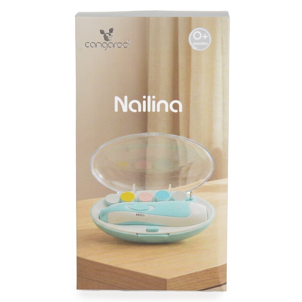 CANGAROO Pila electrica cu lumina pentru copiiadulti Nailina Roz 4 moduri de functionare 6 accesorii cutie depozitare