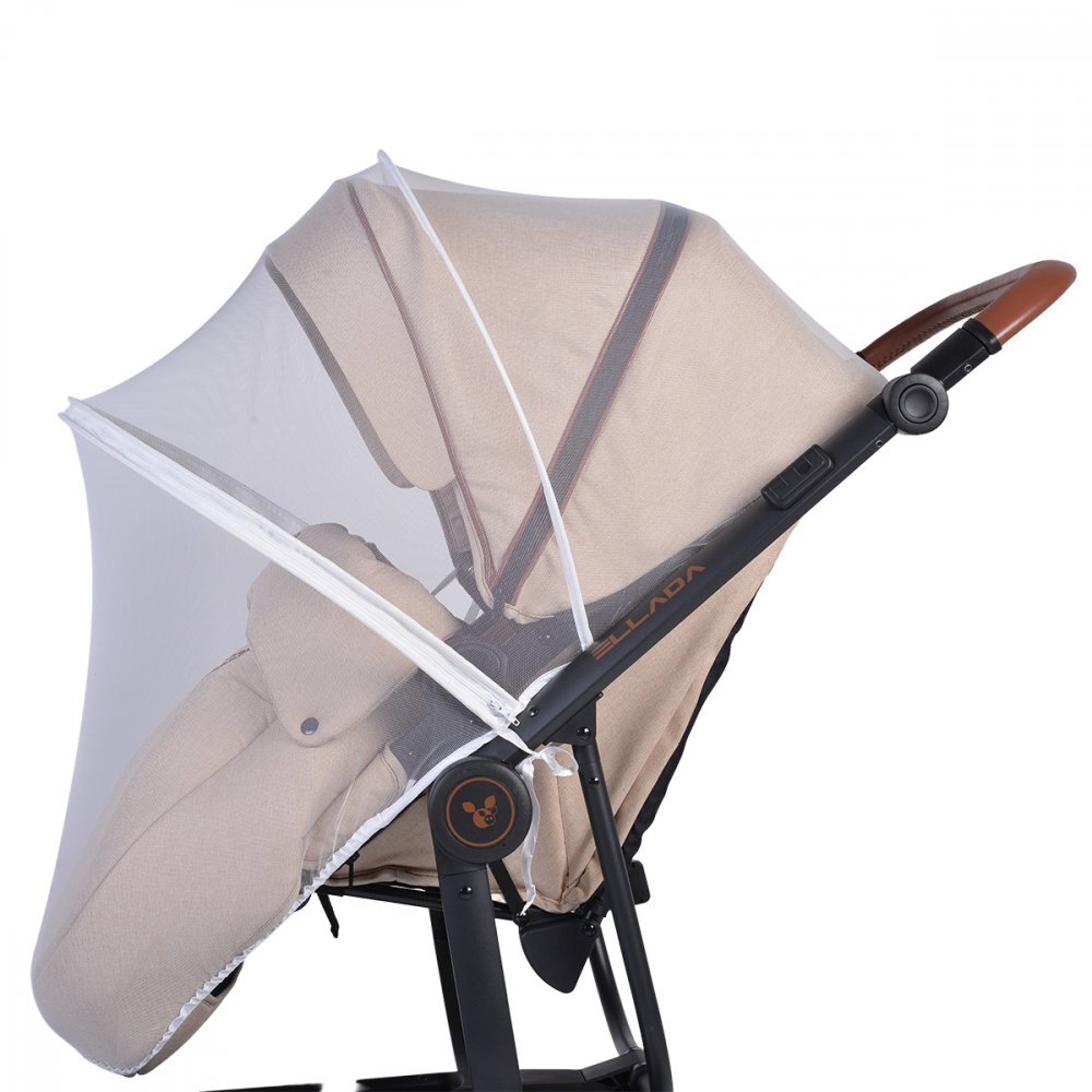 CANGAROO Plasa de insecte pentru carucior cu fermoar Alb