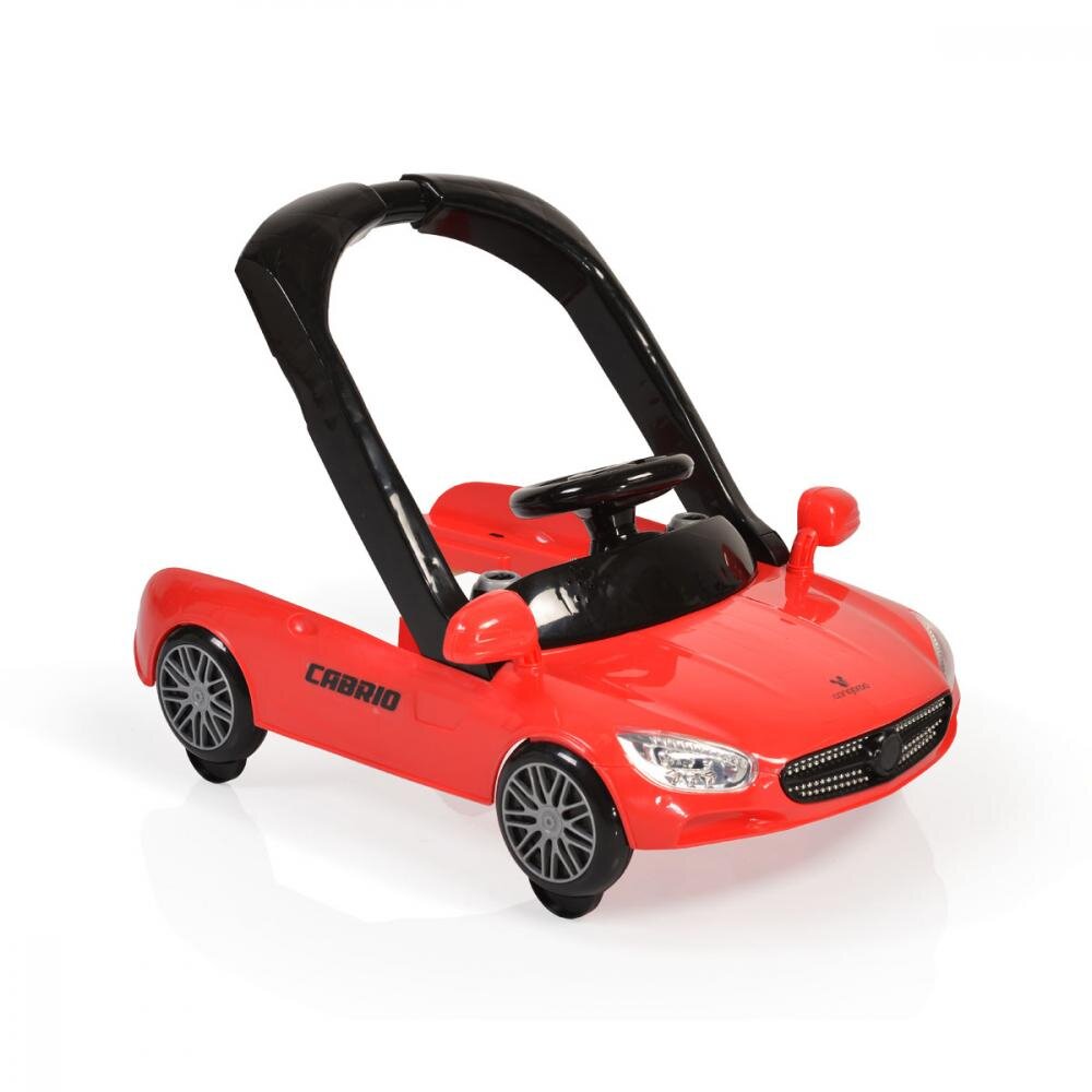 CANGAROO Premergator 2in1 Cabrio Red transformabil in antepremergator Inaltime reglabila Functie antepremergator Panoul muzical detasabil Roti fata pivotante Potrivit de la 6 luni+ pana la 12 kg