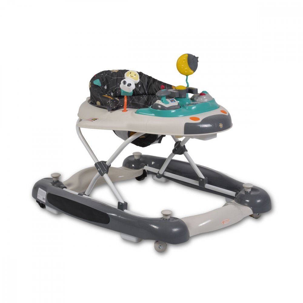 CANGAROO Premergator 3in1 pentru copii Cosmos cu inaltime reglabilasistem anti-rasturnarefunctie balansoarroti fata pivotante12 melodiiluminipanou interactiv detasabil