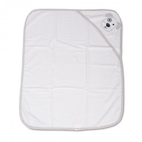 CANGAROO Prosop de baie cu capison din bumbac 90x70 cm Baloo Grey