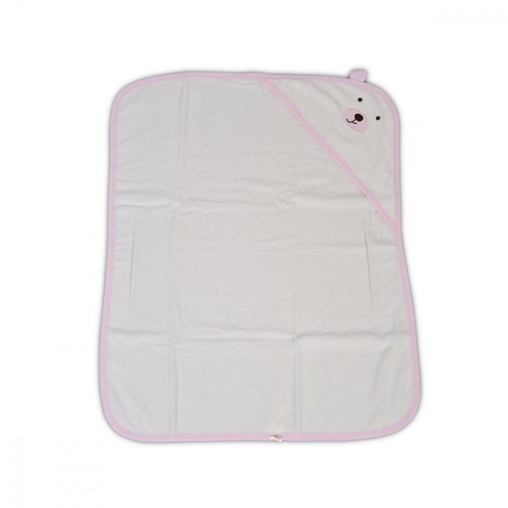 CANGAROO Prosop de baie cu capison din bumbac 90x70 cm Baloo Pink