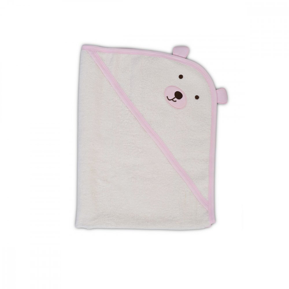 CANGAROO Prosop de baie cu capison din bumbac 90x70 cm Baloo Pink