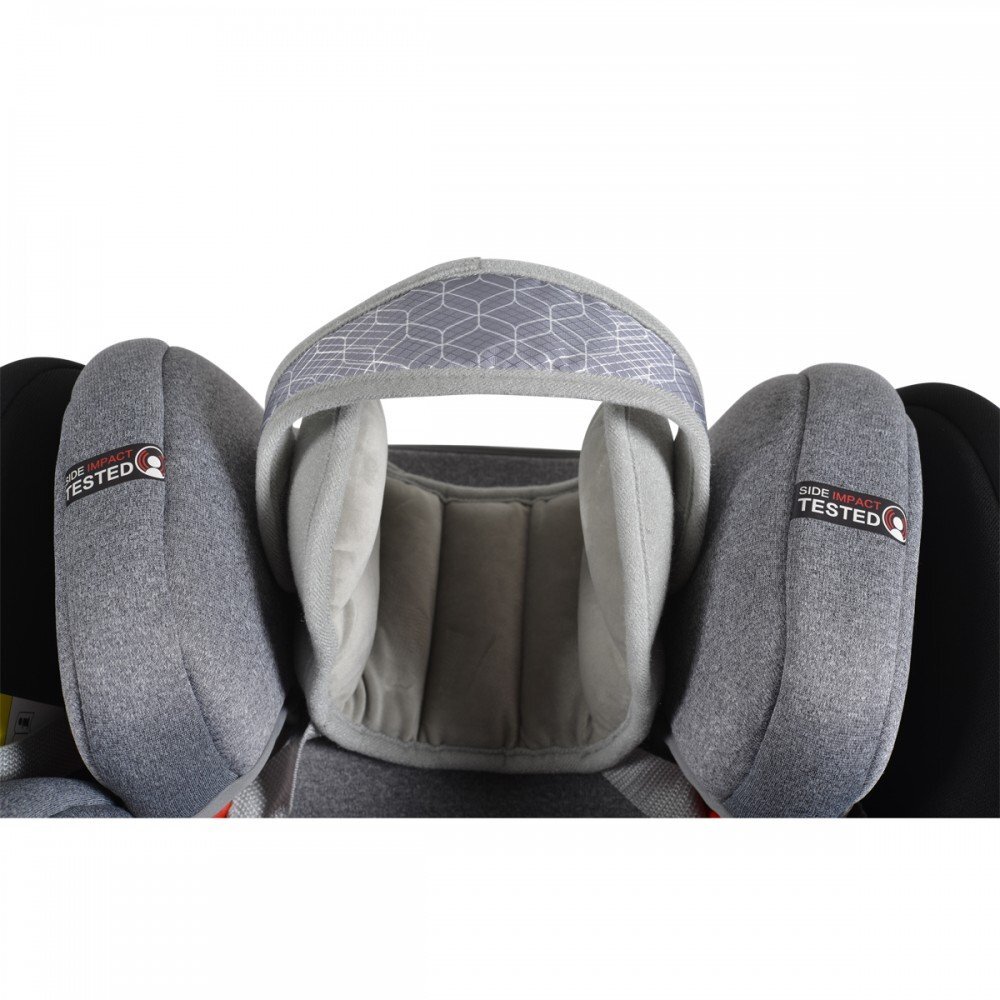 CANGAROO Protectie cap pentru copii Shelter New Greyutilizare in scaun autoforma ergonomicasistem de fixare reglabilMateriale certificate Oeko-Tex