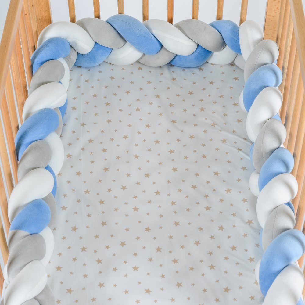 CANGAROO Protectie laterala bumper impletit Braidy Blue