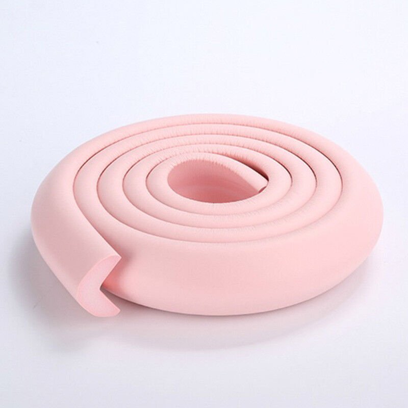 CANGAROO Rola protectie multifunctionala pentru margini si muchii Soft Guard Roz din spuma autoadeziva 2mutilizare pe blaturi mese dulapuri scari mobilier