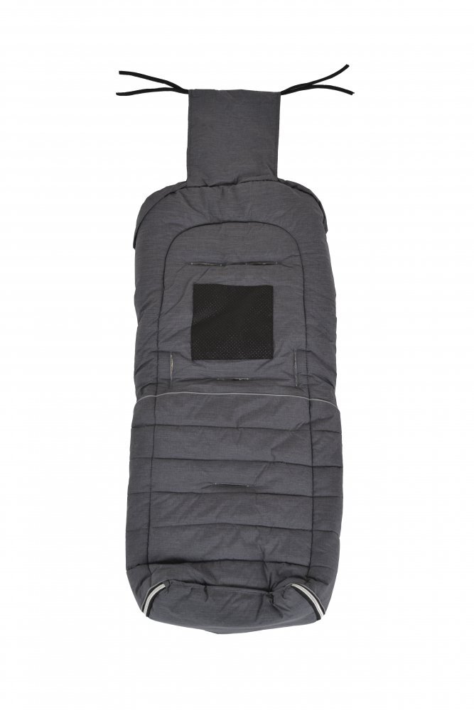 CANGAROO Sac de iarna pentru carucior Snuggly Grey impermeabil captuseala fleece moale si calduroasa orificii pentru centura de sigurantadimensiune 90x42 cm