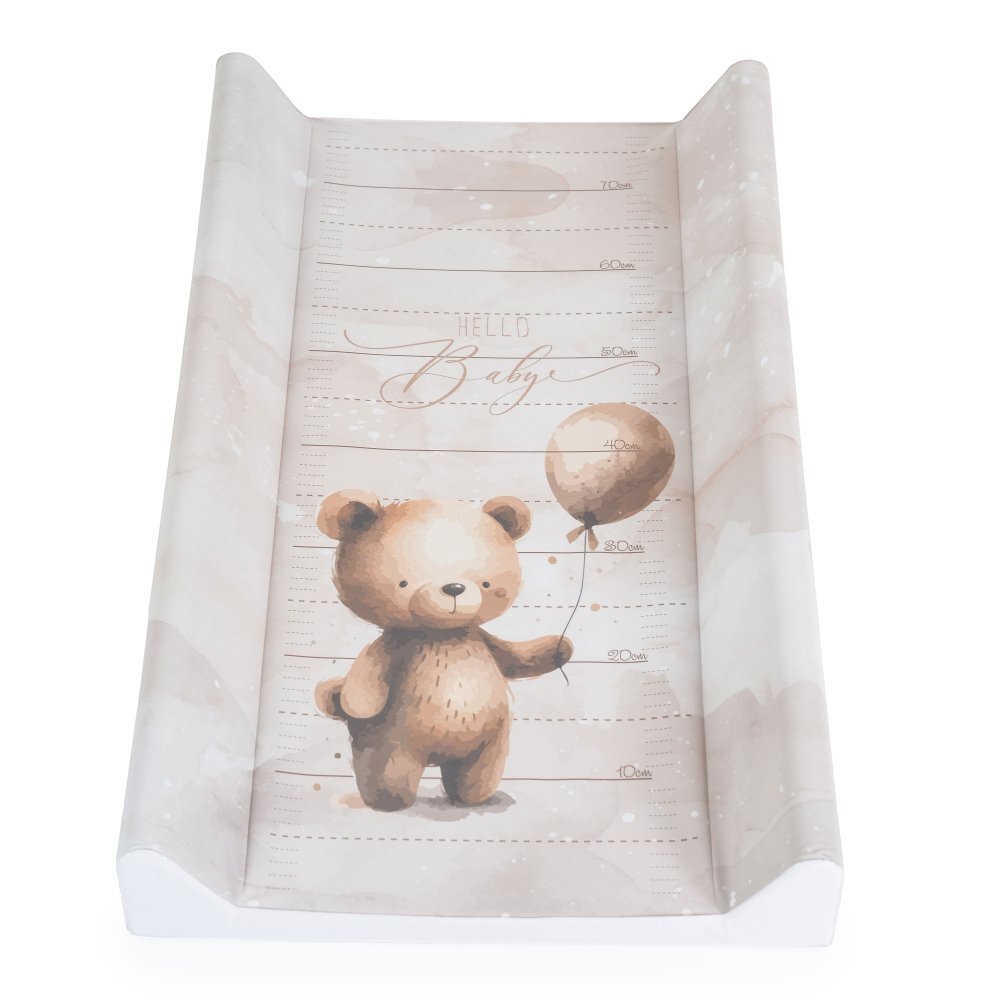 CANGAROO Saltea de infasat cu intaritura Hello Baby 80x50 cm cu Taliometru incorporatSuprafata impermeabila usor de curatatIdeala pentru montare pe patutMargini rotunjite si suprafata moale