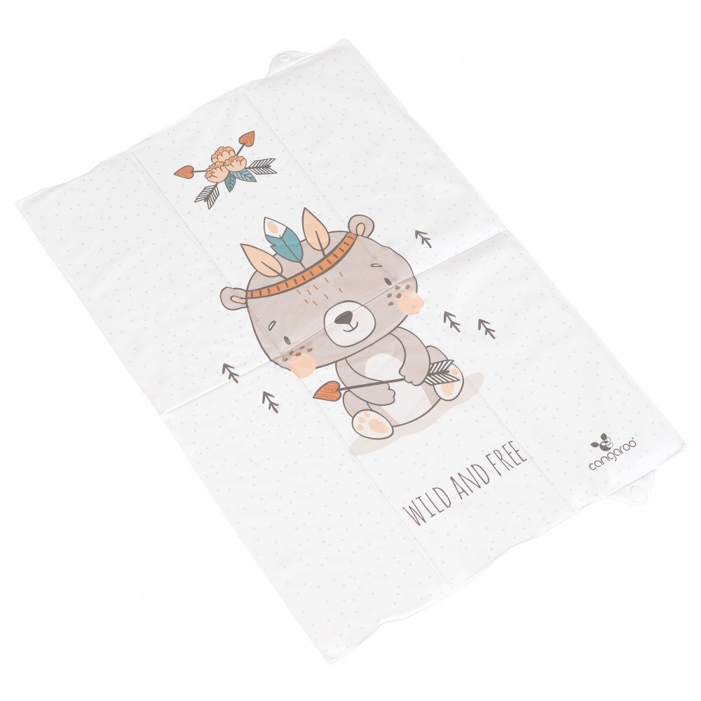 CANGAROO Saltea de infasat pliabila 60 x 40 cm Wild and free Bear