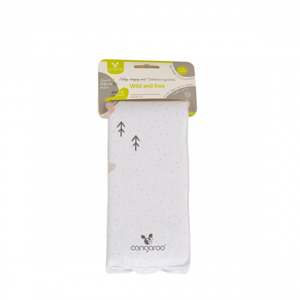 CANGAROO Saltea de infasat pliabila 60 x 40 cm Wild and free Bear