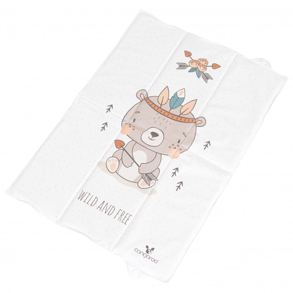 CANGAROO Saltea de infasat pliabila 60 x 40 cm Wild and free Bear