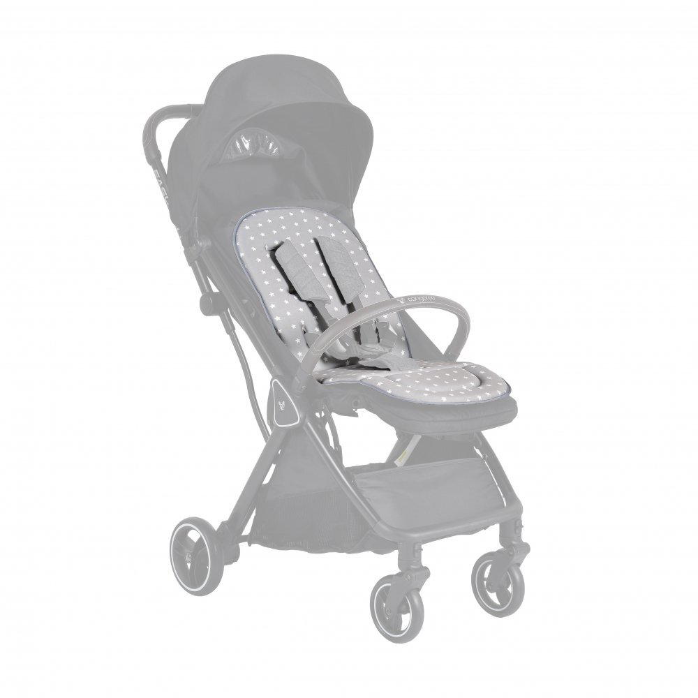 CANGAROO Saltea universala pentru carucior Kona greyOrificii pentru centurile de sigurantaTesatura speciala respirabilaDimensiune 80 x 32 cm