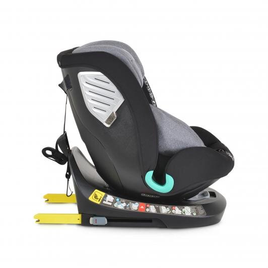 CANGAROO Scaun auto cu Isofix Quill I-size 40-150 cm GreySezut rotativ 360 gradeSpatar reglabil 5 pozitiiTetiera reglabila 15 pozitiiSIP-Protectie impact lateralTop tetherRear Facing pana la 105cmCenturi de siguranta